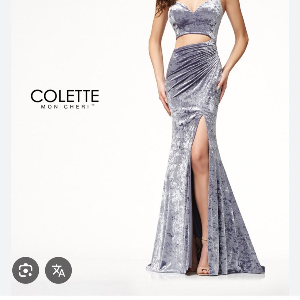 Colette Turquoise Velvet Gown